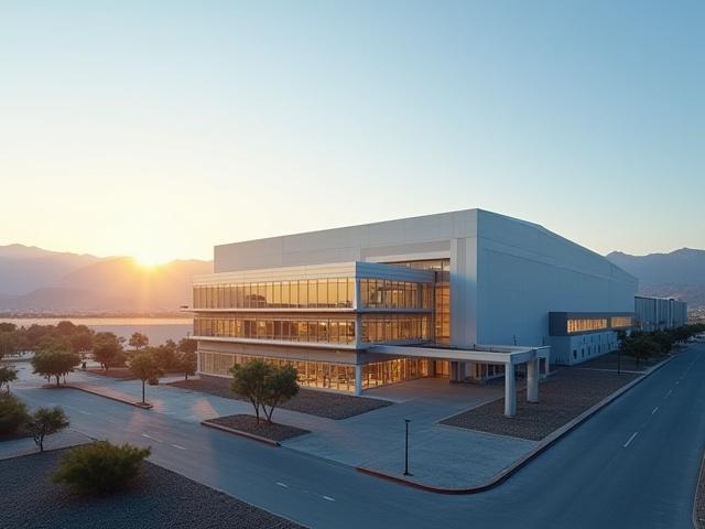 Modern manufacturing facility in Mexico representing the destination of our specialized freight services.