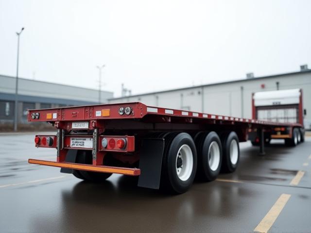 Step-deck trailer for specialized machinery